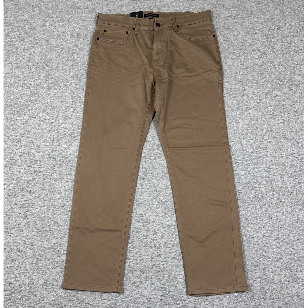Banana Republic Pants Mens Size 34x30 Brown 5-Pocket Stretch Chino City